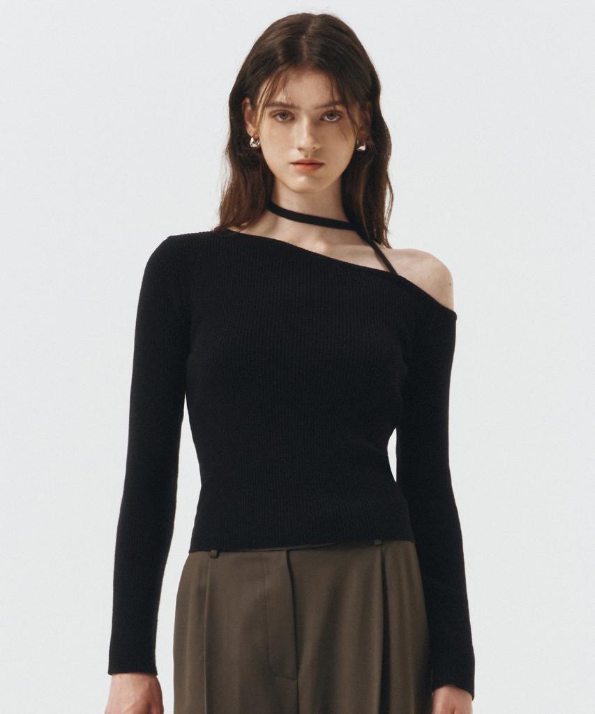 ARTID Cashmere Strap Knit Top_3 Colors