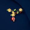 Exquisite Pomegranate Forest Brooch, High-End Women'S Niche High-End Design, Plant Corsage, Personalized Coat Pin, Moisture