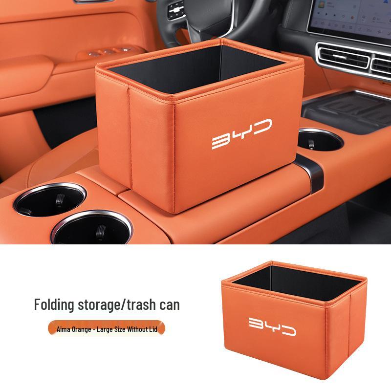 Folding Storage & Trash Organizer for BYD Seagull, Song Plus/Pro, Han, Dolphin, and Qin Cars