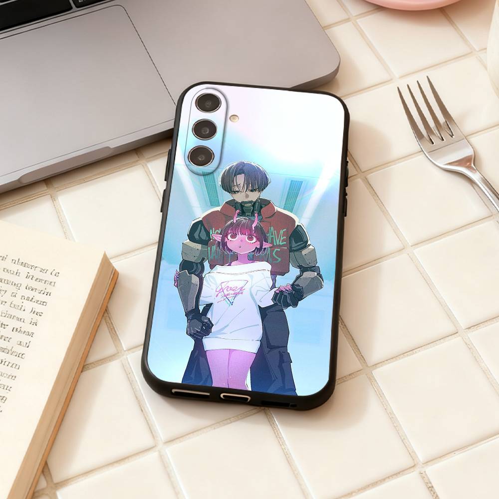 Чехол для телефона Anime M-Milky S-Subway для Samsung Galaxy A73, A72, A71, A70, A53, A52, A51, Других Мягкий черный корпус