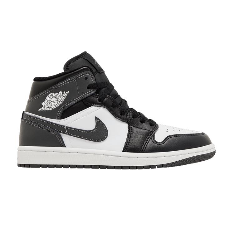 Jordan 1 Средний Черный Белый Железо-серый