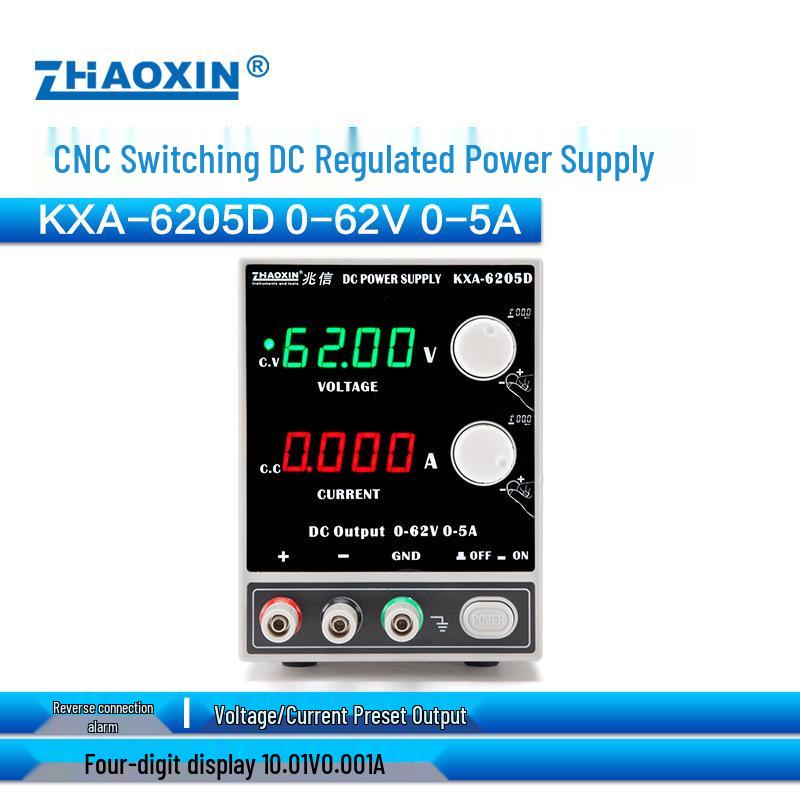 ZHAOXIN Adjustable DC Power Supply with Reverse Connection Alarm & Battery Charger Protector