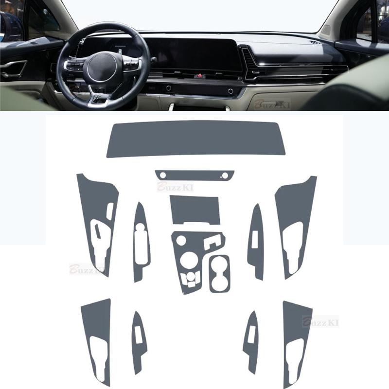 For Kia Sportage NQ5 Car interior Center console transparent TPU Paint protective film Anti scratch sticker LCD screen Film