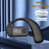 Bluetooth-гарнитура с ушным креплением и цифровым дисплеем: Внутриканальные, Спортивные, Надежная фиксация для левого/правого уха
