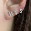 LA PISCINE Initial Earrings/Piercing (1 Pair)