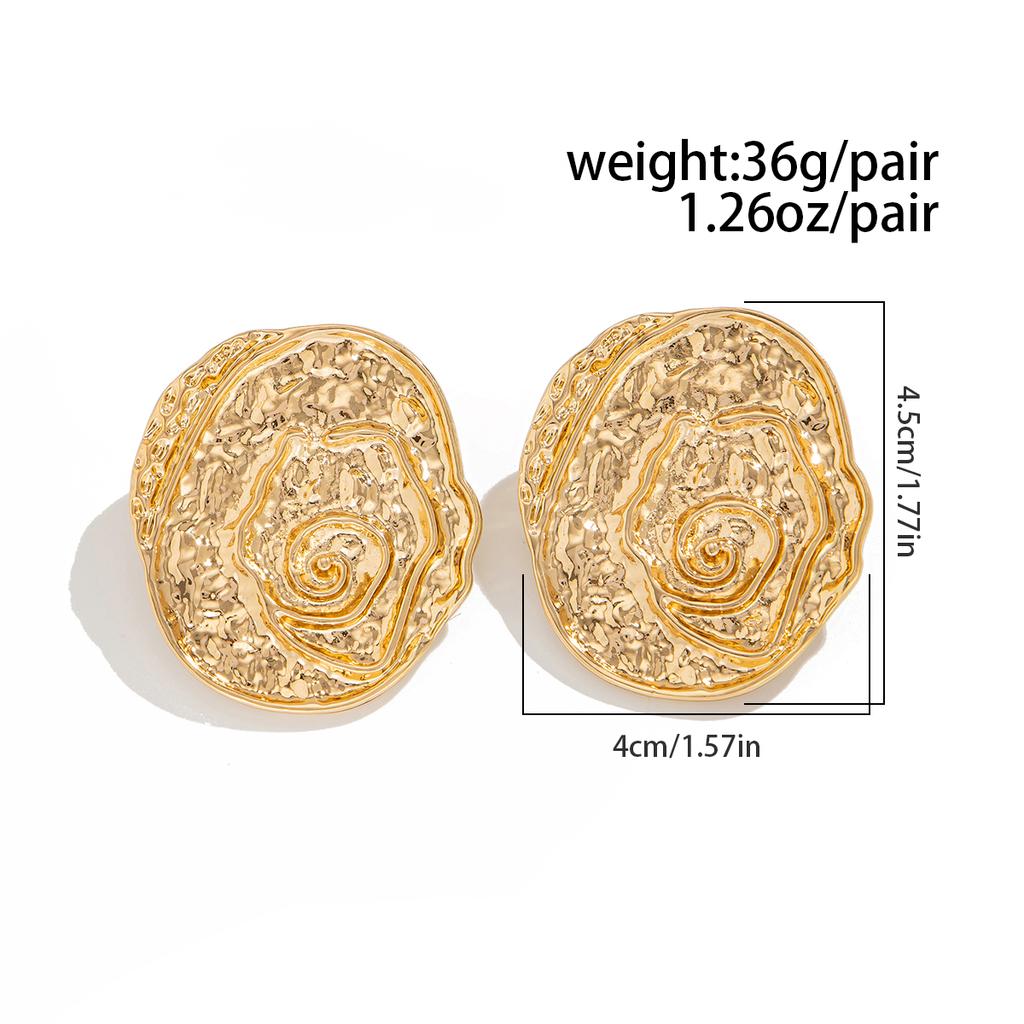 Ingemark 5 Styles Retro Unique Irregular Piercing Stud Earrings Women Fashion Elegant Alloy Earrings Daily Jewelry Accessories
