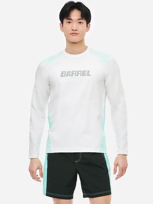BARREL Мужская Рашгард с длинным рукавом, расслабленный крой, цвет вне белого (B5Smwrg111Owt)