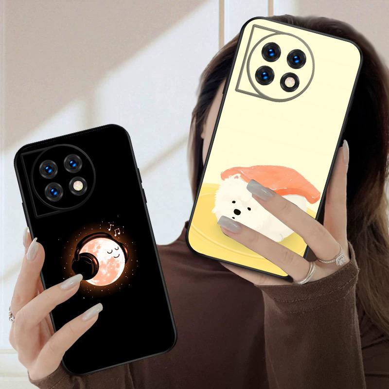 Мультяшный Ледяной Кот Для OnePlus 8 9 11 12 13 10 Pro 9RT 8T 12R Ace 3 5 2V Nord CE 2 4 Lite N20 SE 30 N200 силиконовый мягкий чехол для телефона