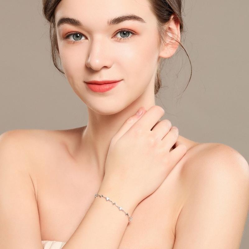 Sace Gems Цирконовый браслет, ювелирные изделия, геометрические бусины, браслеты-цепочки, модный тонкий свадебный подарок для подруги, женщины