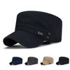 Fishing Cap Flat Top Hat Simple Cadet Hat Men Breathable Adjustable Baseball Cap  Sunscrean