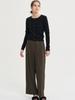 SORRY, TOO MUCH LOVE Seine Wild Pintuck Slacks_Brown