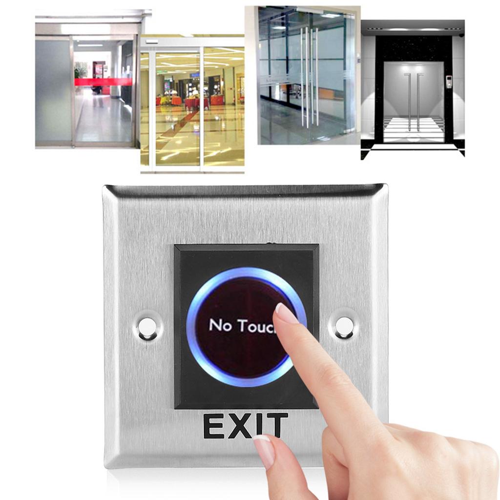 Infrared Sensor Switch Contactless No Touch Door Exit Button with Backlight for Access Control