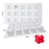 Chocolate Mold 15 Even Small Magic Ball Rubik's Cube Mousse Cake Mold Silicone