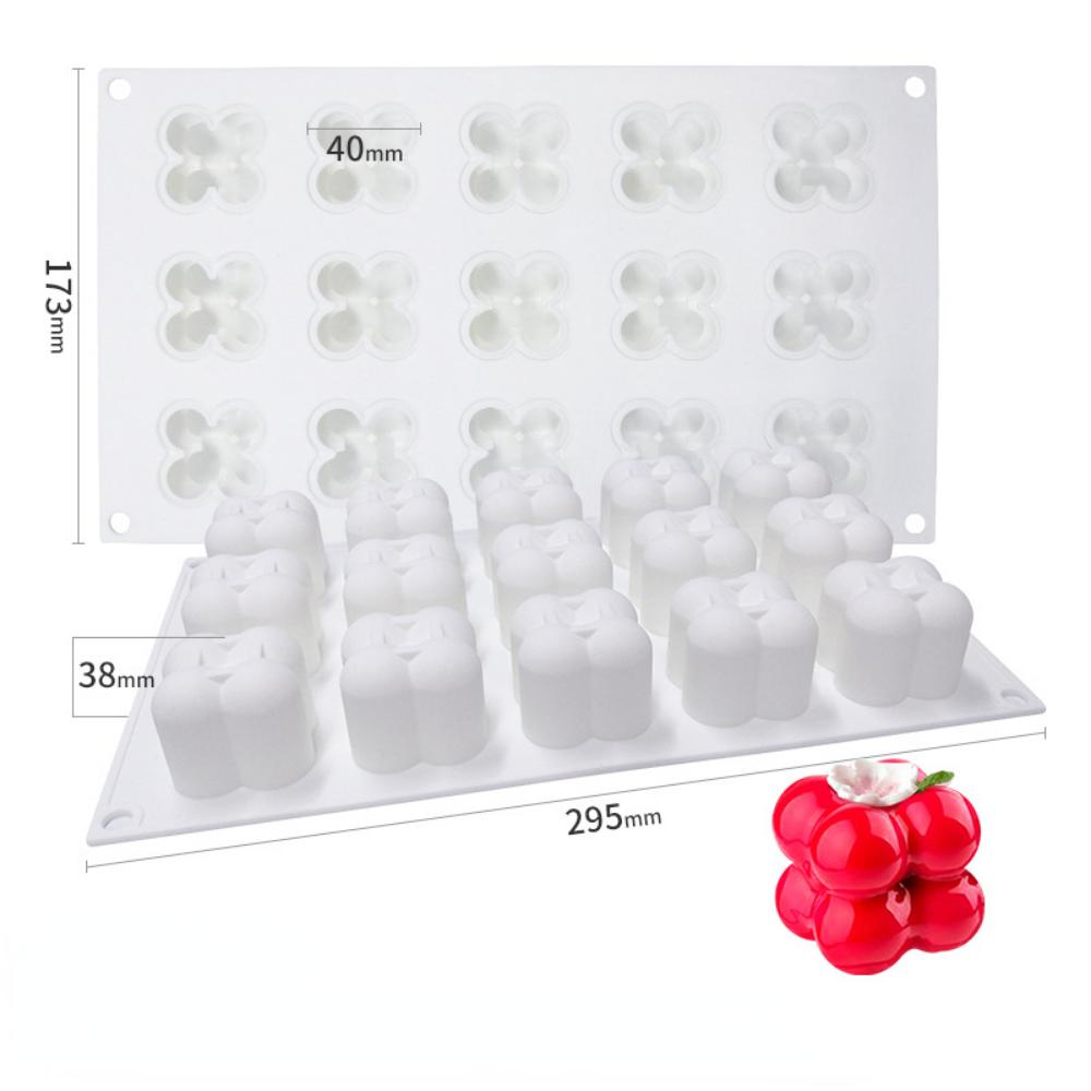 Chocolate Mold 15 Even Small Magic Ball Rubik's Cube Mousse Cake Mold Silicone