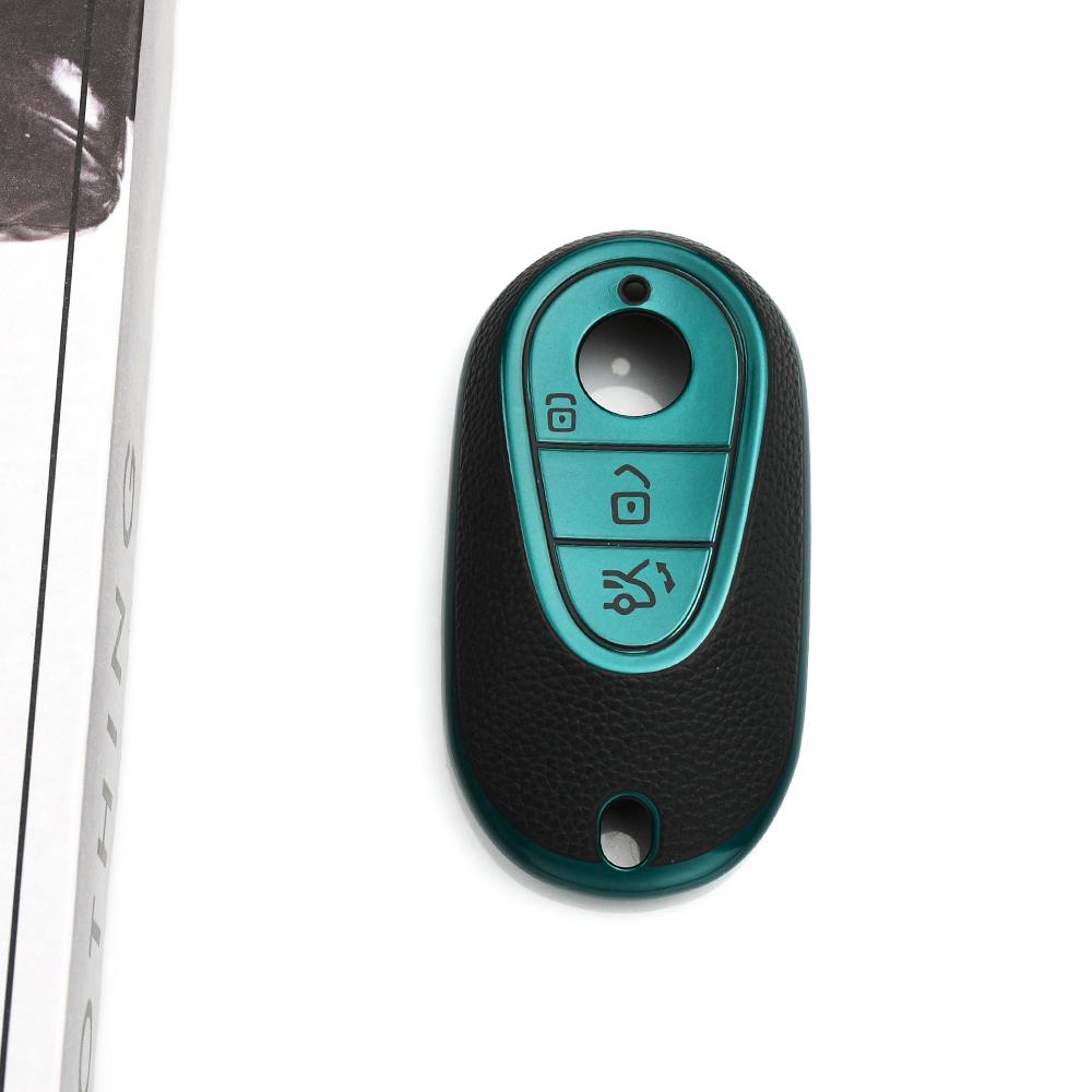 Leather TPU Accessories Auto Shell Fob for Mercedes Benz C S Class W223 W206 S350 S400 S450 S500 C200 C260 Car Key Case Cover