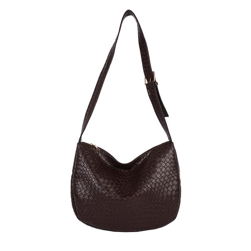 Большая сумка через плечо из ПУ, сумка-тоут, плетеные узоры для работы, прогулок, повседневная