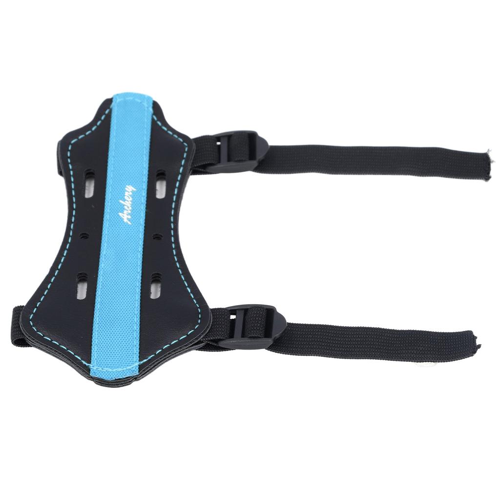 Kids Archery Arm Guard PU Leather Adjustable Thickened Breathable Shooting Practice Bow Forearm Protector for Recurve