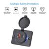Автомобильное зарядное устройство QC3.0 + 18 Вт USB, быстрая зарядка QC 3,0 3,1A PD, панель адаптера для зарядки мобильного телефона для авто, лодки, автобуса, мотоцикла, автофургона