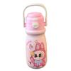 Water bottle new cartoon children's portable bouncing water cup stainless steel thermos cup large capacity portable double drinking cup