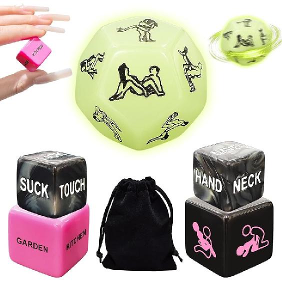 Food Dice Stocking Stuffers for Men Women Kids Adults Date Night Dice Couples Gifts for Him Her Anniversary Christmas Birthday Wedding Gifts for Men