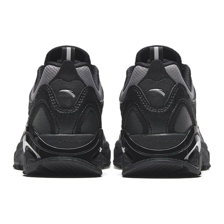 Anta Millennium Quail Feather Non-Slip Wear-Resistant Low-Top Dad Shoes Women Sneakers Black 122338899-1