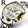 Steel Case Steel Band Multi-function Steel Watch Men's Quartz 6-pin Business Non-mechanical Watch