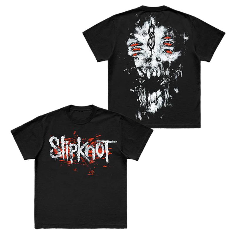 Футболка Slipknot с изображением Лица Дьявола 100% Хлопок Графическая Футболка Мужская Женская Летняя Уличная Одежда Топ