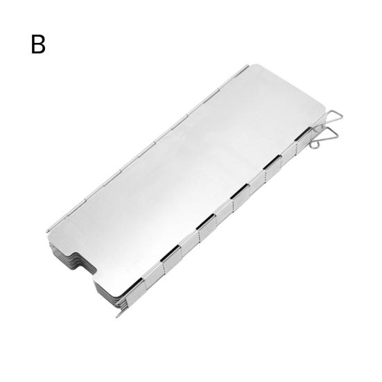 Ветровое стекло для кемпинговой печи, пластины из алюминиевого сплава, нержавеющие, устойчивые к коррозии, складная походная печь, аксессуары для ветрового стекла