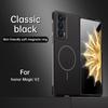 Тонкая матовая накладка Skin для магнитного чехла для Honor Magic V2 MagicV2 5G Беспроводная зарядка Жесткая задняя крышка Capa