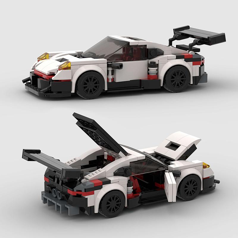 2025 Новый MOC Турбо Сити Технический Скоростной Автомобиль Спортивный Гоночный Транспортное Средство Гонщик Строительные Блоки Образовательные Игрушки Подарок для Друзей