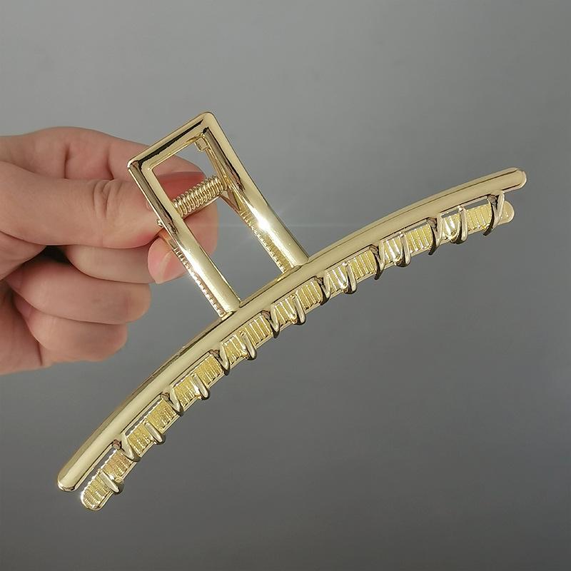 Большой зажим для волос, женский летний металлический коготь для волос, зажим в форме акулы, головной убор, заколка для волос, 14 см, большие шпильки для девочек, металлические аксессуары для волос, орнамент, заколки для волос