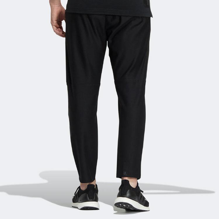 Adidas Зауженные трикотажные джоггеры со средней посадкой и логотипом, мужские брюки, черные HE5149