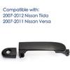Exterior Door Handle For Nissan Versa 2007-2012, Front Left Driver Side With Keyhole Replaces NI1310130 82363,Black