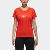 adidas Ccs Isc Пуловер с круглым вырезом Спортивная футболка с коротким рукавом Женские футболки Красный DW8913