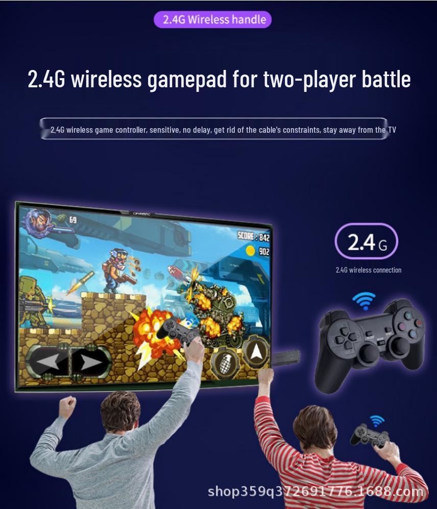 Игровая консоль M8 HDMI HD Retro TV с беспроводным геймпадом для аркадных развлечений для двух игроков