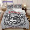Ride Live Born Ride Three-piece set (1 * duvet cover + 2 * pillowcase, without core) 2D Flat Christmas birthday gift Duvet cover and pillowcase