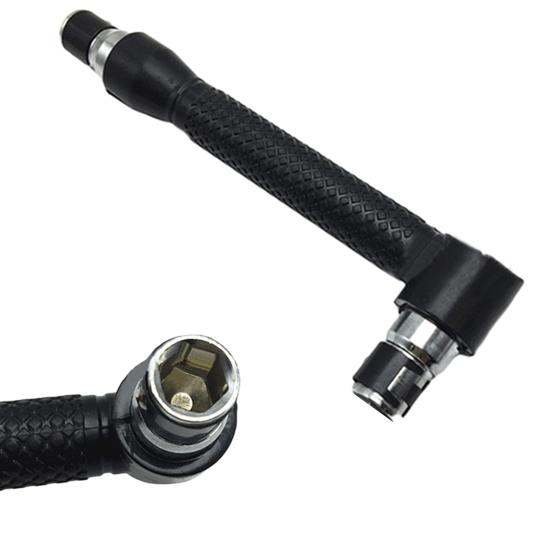 Черный мини-трещоточный ключ 1/4, отвертка, торцевые ключи, стержни, ручной инструмент с битой