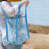Women Cosmetic Makeup Organizer Outdoor Protable Mesh Bag Handbag Kids Toys Storage Bags Swimming Large Beach Bag for Towels