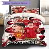 Top Teams Bedding Quilt Set Quilt Cover Pillowcase Home Decoration Birthday Gift (1 * duvet cover + 2 * pillowcase, without core)