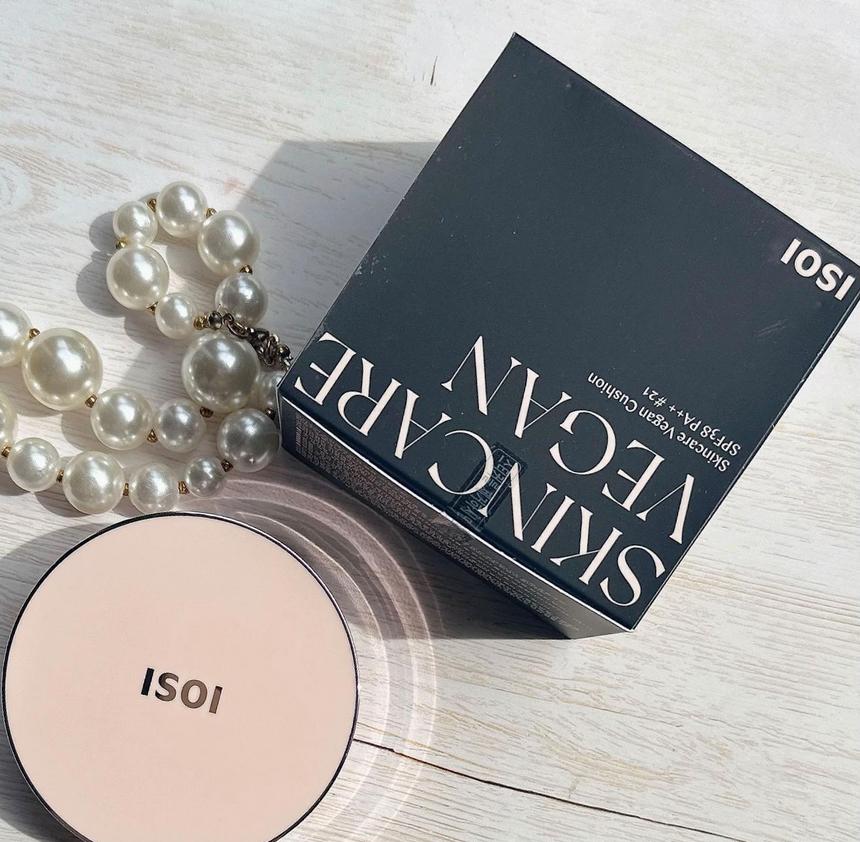 ISOI Skincare Vegan Cushion - 13g + Refill (13g) - SPF38/PA++/ Dewy-glowing finish, Moisturizing, Korean Cosmetics, Kbeauty