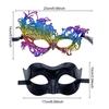 2 Pcs Couple Masquerade Masque Set for Men And Women Lace Venetian Party Masque Party Prom Ball Costume Accessory for Mardi Gras Halloween