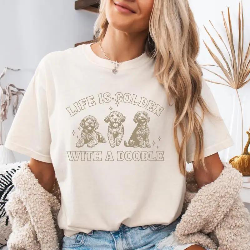 Goldendoodle T Shirt S Golden Doodle Mom Dog
