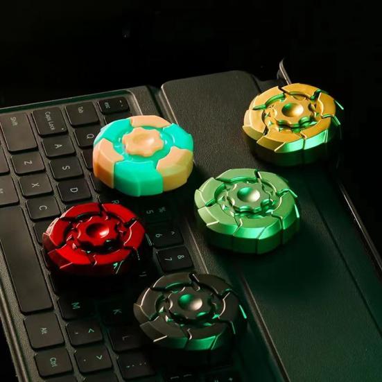 Магнитная игрушка-спиннер для снятия стресса и беспокойства для детей и подростков, для взрослых, светящийся гироскоп на кончике пальца, портативная образовательная сенсорная вращающаяся игрушка для путешествий