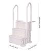 Reinforced Pool Ladder Detachable Plastic Pool Escalator Rust Proof Above Ground Pool Step for Various Sizes Swimming Pools