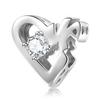 Love Heart Charm Authentic 925 Sterling Silver Bead for Women Bracelet Fine Ladies Jewelry Fashion Beads DIY Jewelry Gift