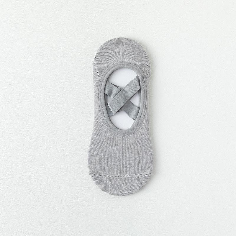 Yoga Socks, Women's Cotton Socks, Summer Boat Socks, Pilates Professional Sports Fitness Dance Floor Socks, Anti-slip and Non-dropping Heels