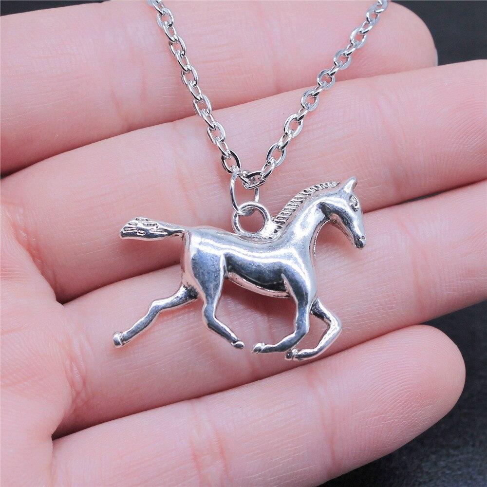 Horse Head And Horseshoe Necklace Jewelry Making Supplies Vintage Fashion Jewelry On The Neck