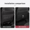 Car Sticker Tesla 2Pc Leather Car Seat Back Kick Pad Leather Protector Car Upholstery Auto Accessories For Tesla Model 3 Model Y