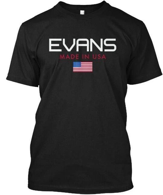 Evans Made In Usa T shirt in the USA Size S to 5XL