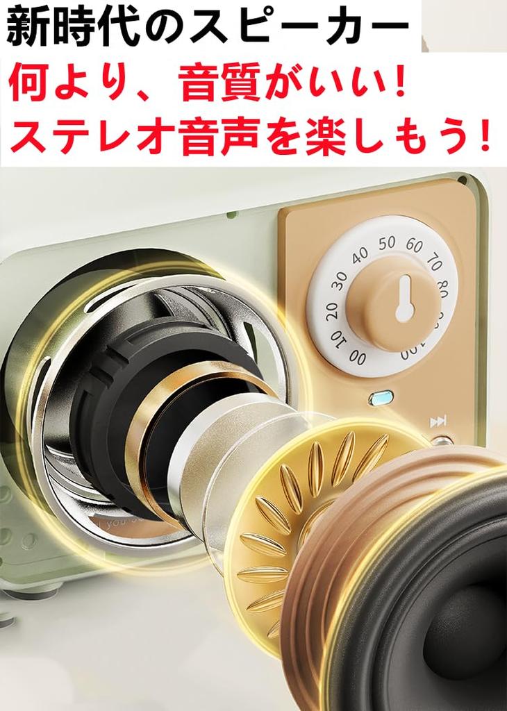 Симпатичный ретро Bluetooth-динамик с ручкой, плавная регулировка громкости, портативный динамик, Bluetooth-динамик, стерео беспроводной динамик - (розовый)